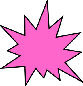 Pink Star Burst Clip Art At Clker Com Vector Clip Art Online