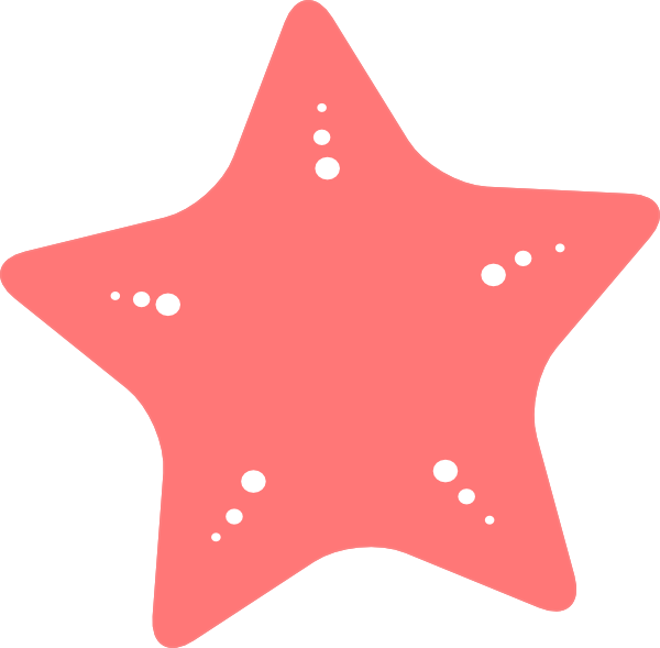 Pink Starfish Clipart - Clip Art Starfish