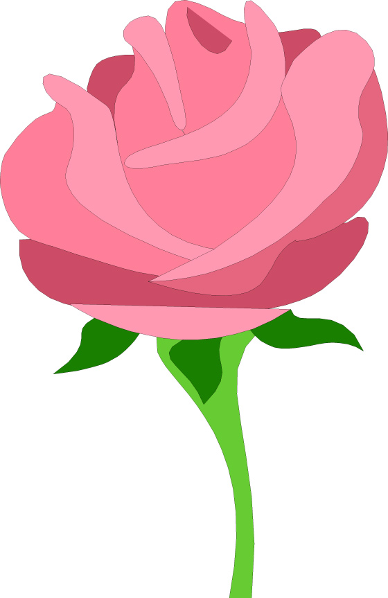 Pink Tea Rose Clipart Inspira - Pink Rose Clip Art