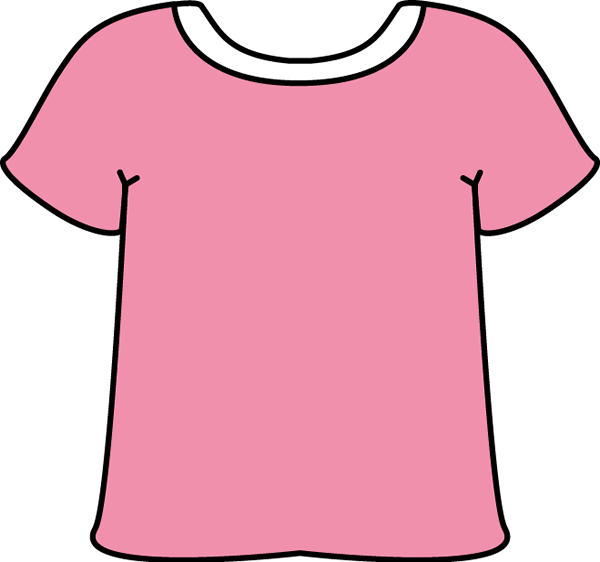 Pink Tshirt with a White Collar