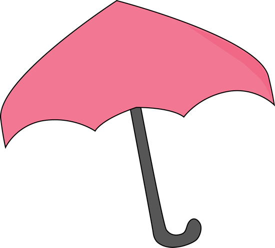 Pink Umbrella - Clip Art Umbrella