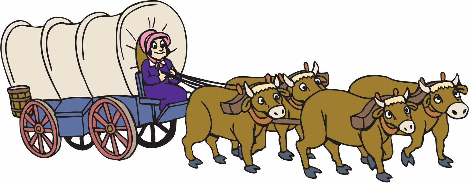 ... COVERED WAGONS; LDS Clipa