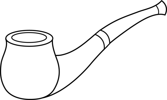 Tobacco smoking pipe clip art