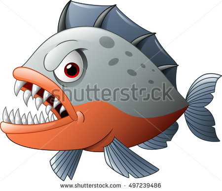 Piranha clipart animated #3