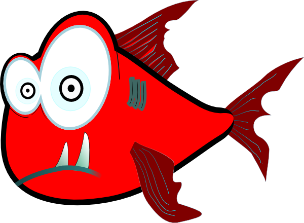 piranha clipart red crazy piranha very large clip art at clker vector clip  free clipart