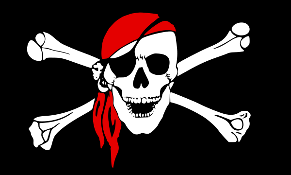 Clipart; Pirate Bandanna .