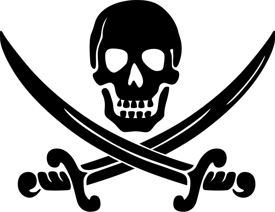 Pirate Flags Clipart . - Pirate Skull And Crossbones Clip Art