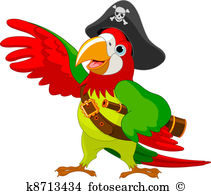 Pirate Parrot - Clipart Parrot