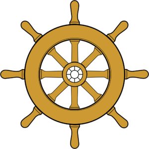 Pirate ship wheel clipart