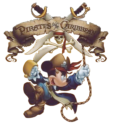 Caribbean Pirate Mickey - Pirates Of The Caribbean Clipart