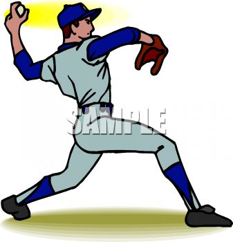 pitcher clipart - Baseball Pitcher Clipart