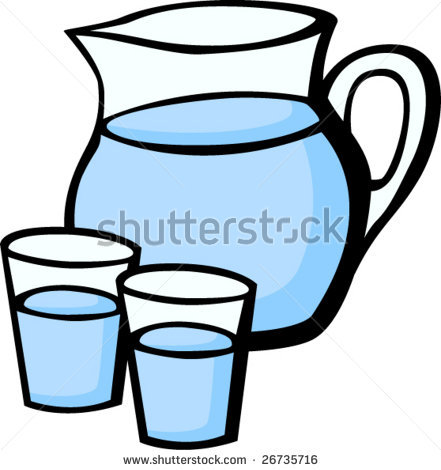 pitcher of water clipart