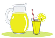 pitcher glass of lemonade. Size: 56 Kb From: Drink and Beverage Clipart