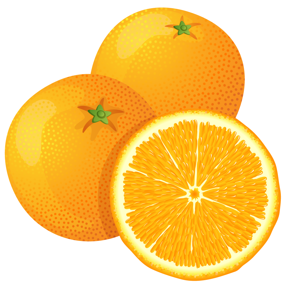 Simple Orange Fruit Clipart F