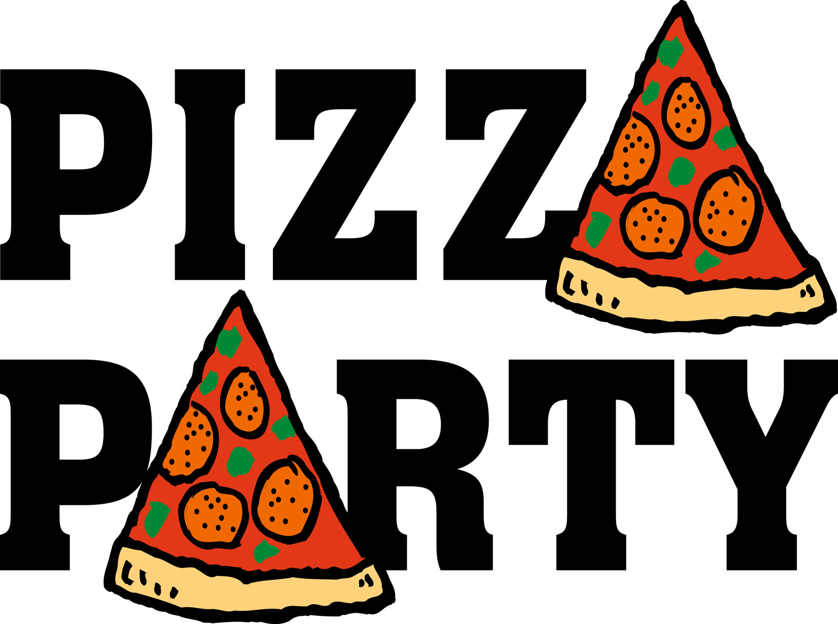 Pizza Party - Clip Art