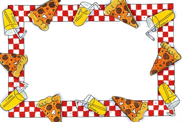... pizza clip art border | P - Pizza Party Clipart