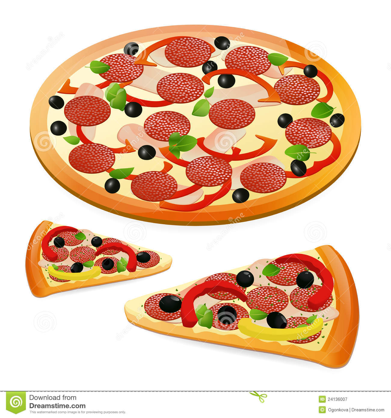 Pizza royalty free stock . - Pizza Clipart Free