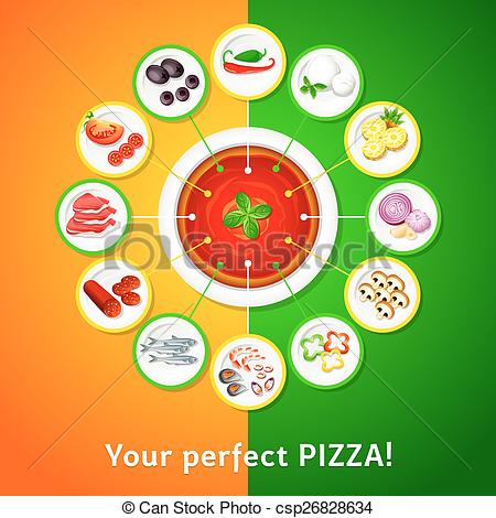 ... Pizza toppings - Colorful toppings for perfect pizza choice