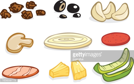 Pizza Toppings Clipart Availa