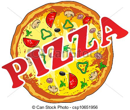... Pizza - Vector illustration of pizza