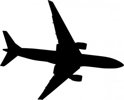 Plane Silhouet clip art vector, free vector images - Clipart library
