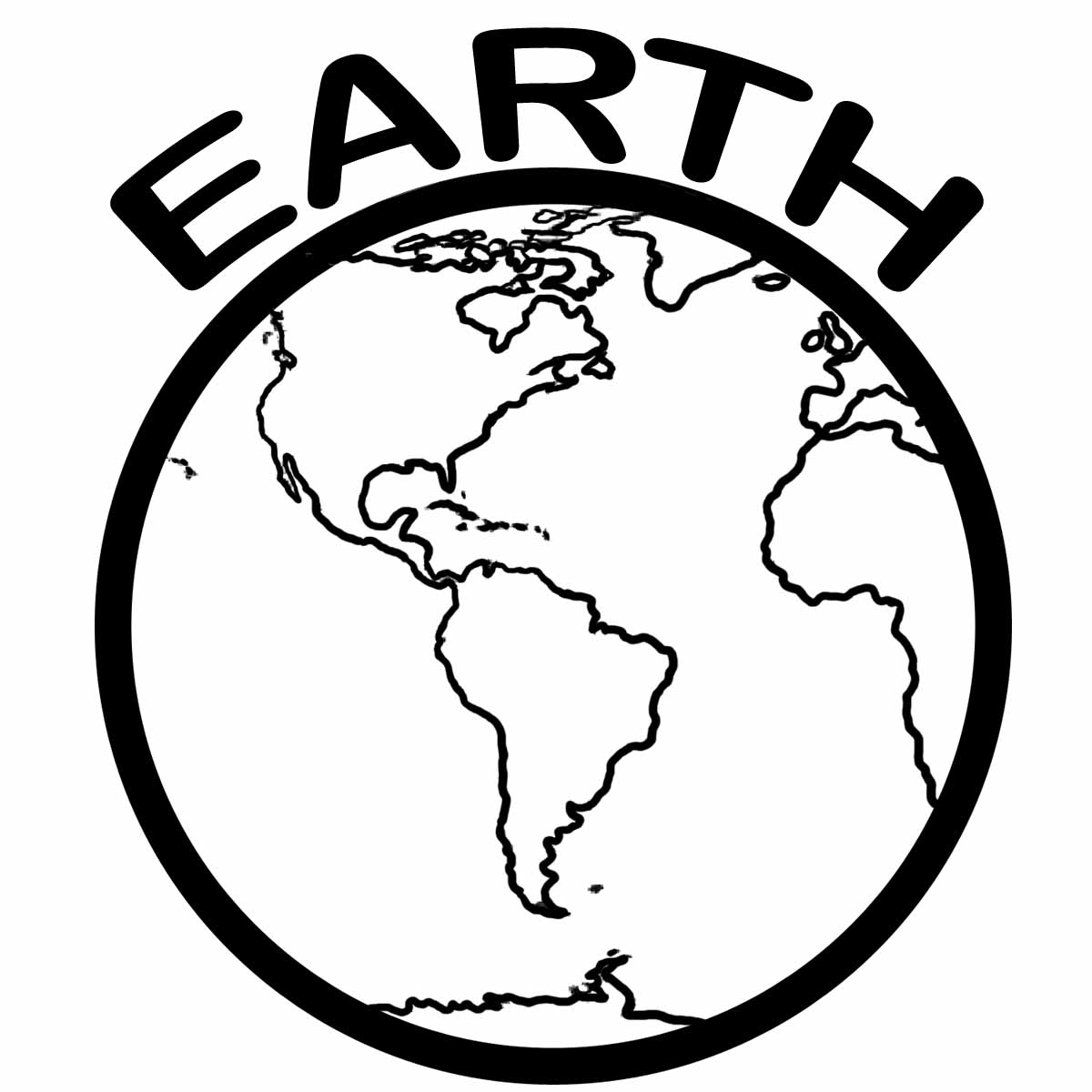 Planet Earth Coloring Pages - Planet Earth Clip Art