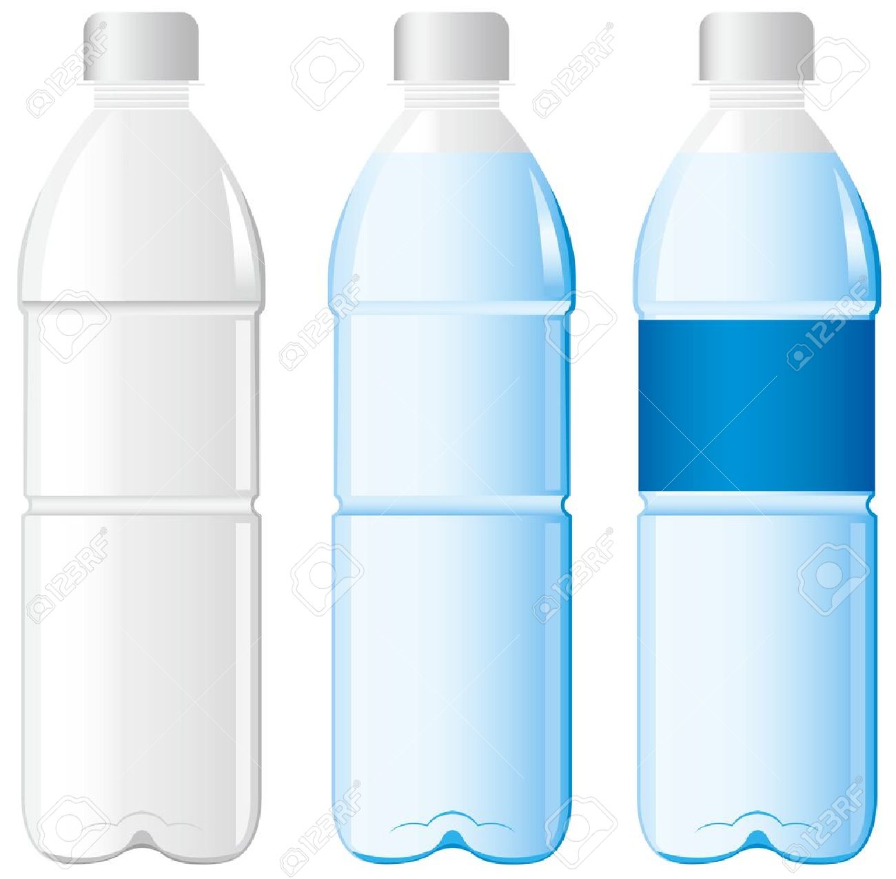 plastic bottle: bottle of water Vector Illustration