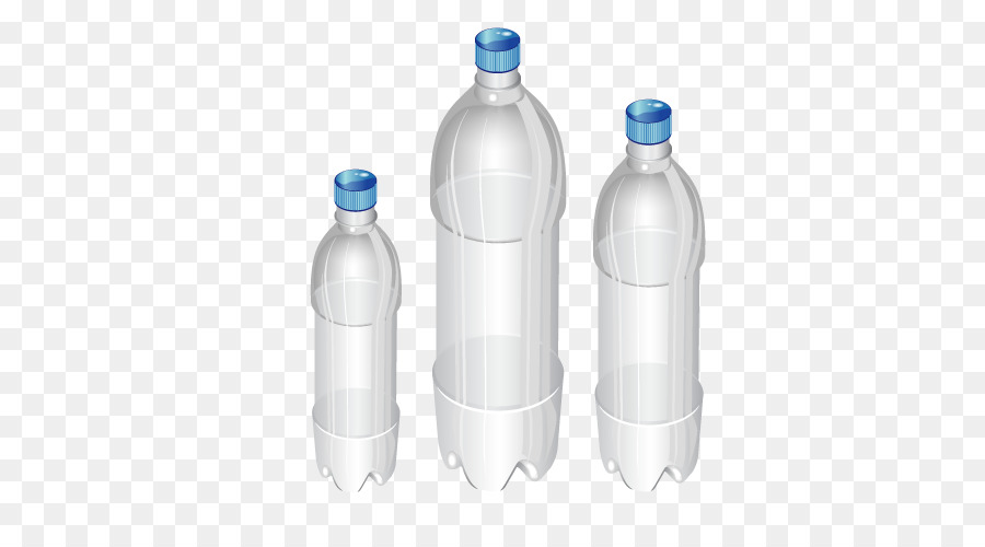 Plastic bottle Water Bottles Clip art - Vector bottles of mineral water