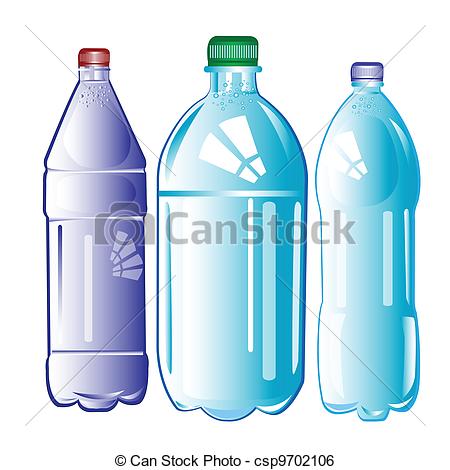 Plastic bottles with water - csp9702106