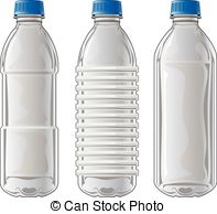 Plastic Bottles - Illustration of three types of clear... Plastic Bottles  Clipart ...