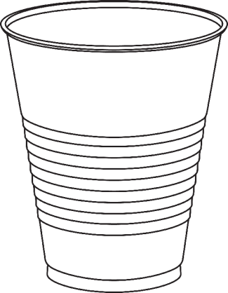 clear plastic cup clipart