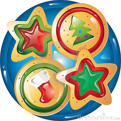 Plate Of Christmas Cookie Clip .