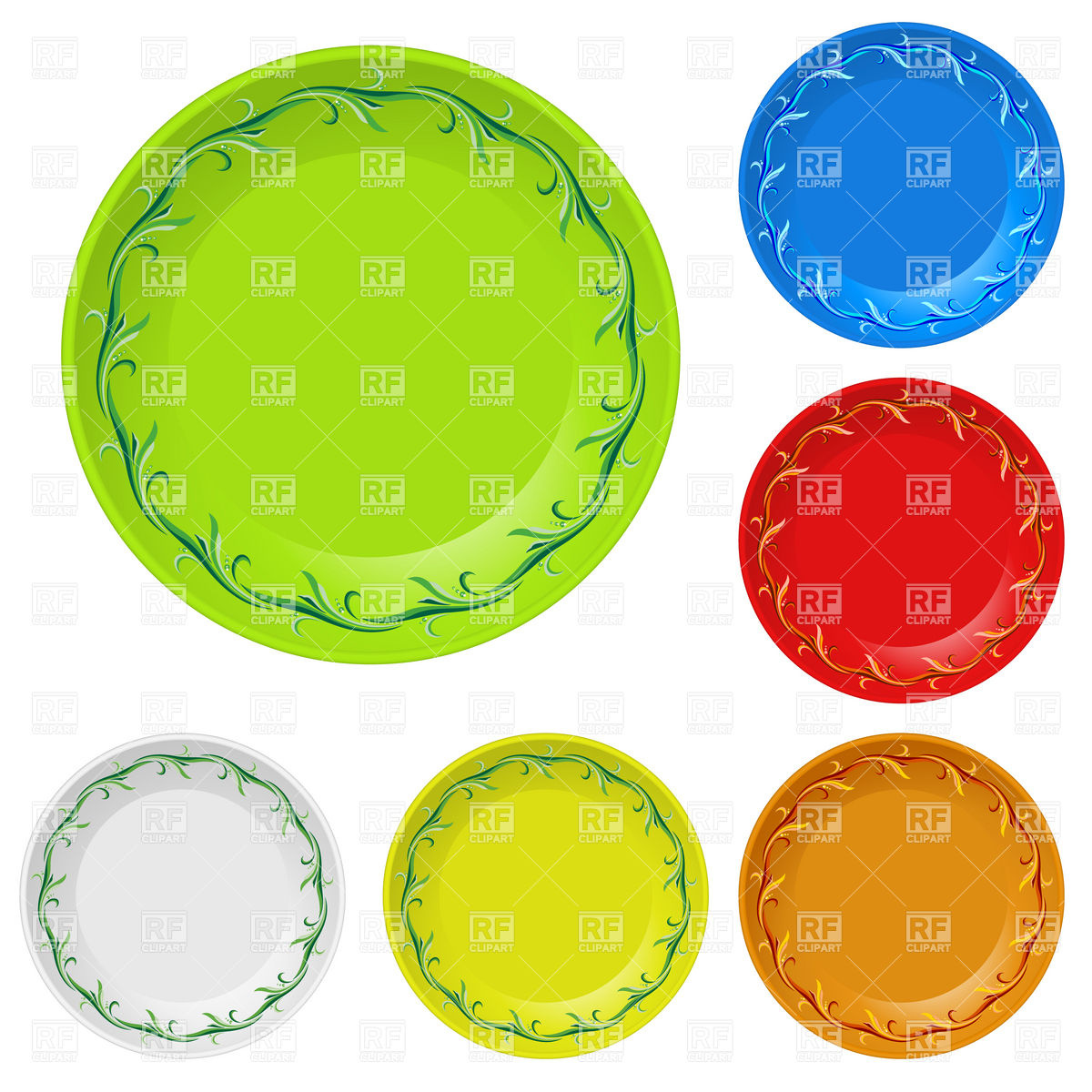 Cups And Plates Clipart