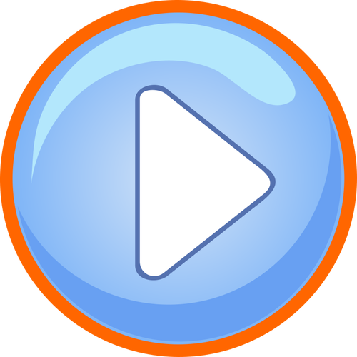 Blue and orange play button