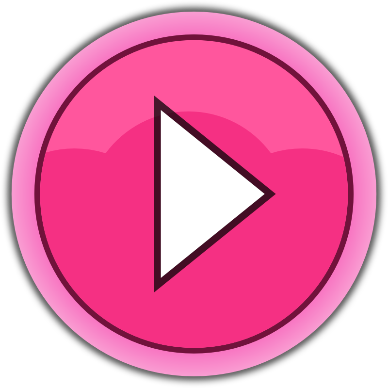 Button clipart: Free Pink Play Button Clip Art