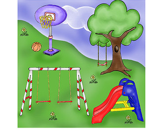 Play Park Digital Clip Art Playgr Ound Clipart Swing Clip Art