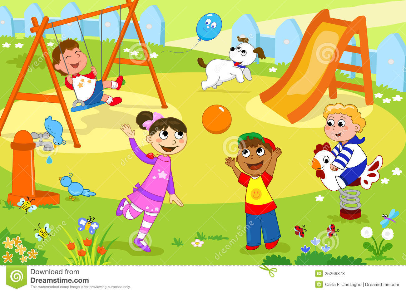 Playing clipart Children Play - Playground Clipart