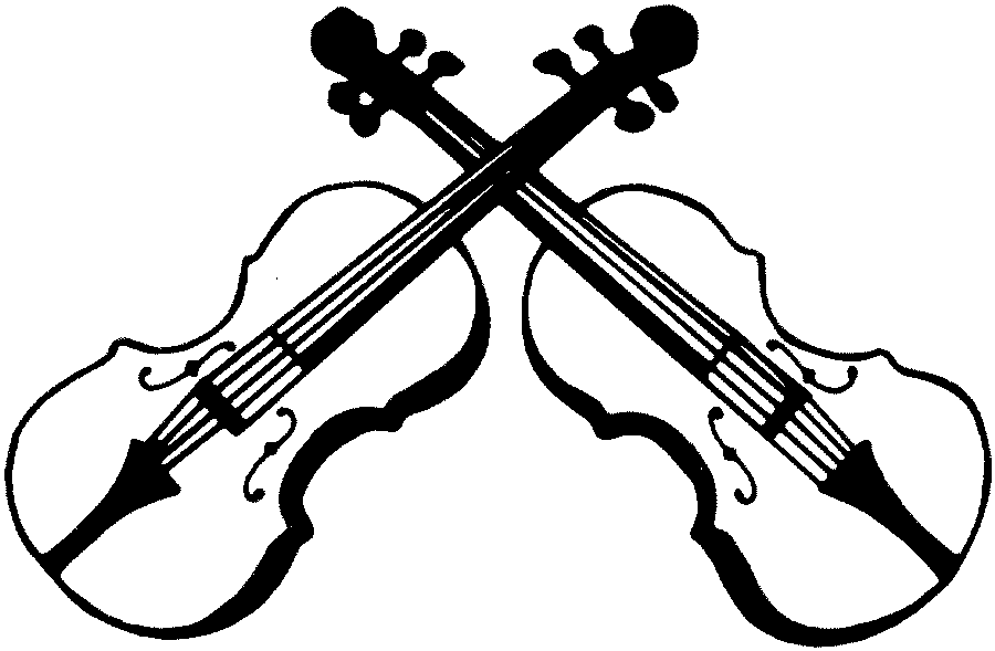 playing violin clipart black  - Violin Clipart Black And White