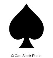 playing card symbol spades