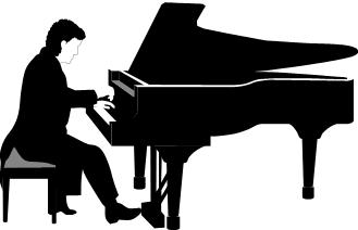 Playing Piano Clipart Clipart - Piano Clipart