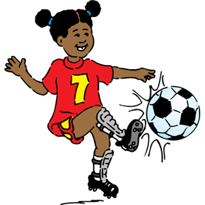 Playing Soccer Clip Art - Clipart Soccer