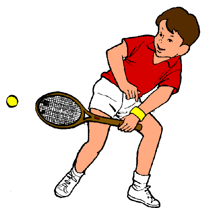 Playing Tennis Clipart - Tennis Clipart Free
