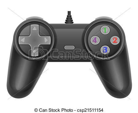Joystick For Gaming Console Vector Illustration Eps 10