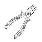 Clipart of pliers k30364733 - Search Clip Art, Illustration Murals,  Drawings and Vector EPS Graphics Images - k30364733.eps