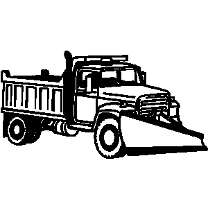 ... icon with Snow plow pick-