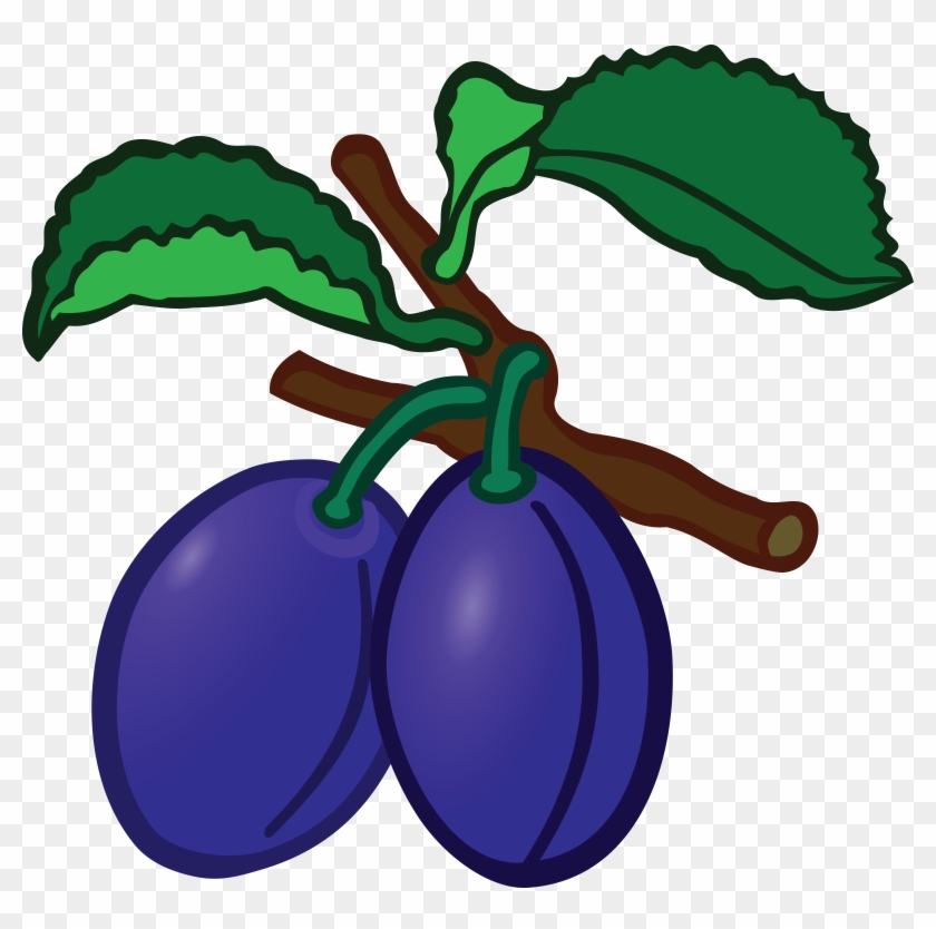 Free Clipart Of Plums - Clip Art Of Plum #48832