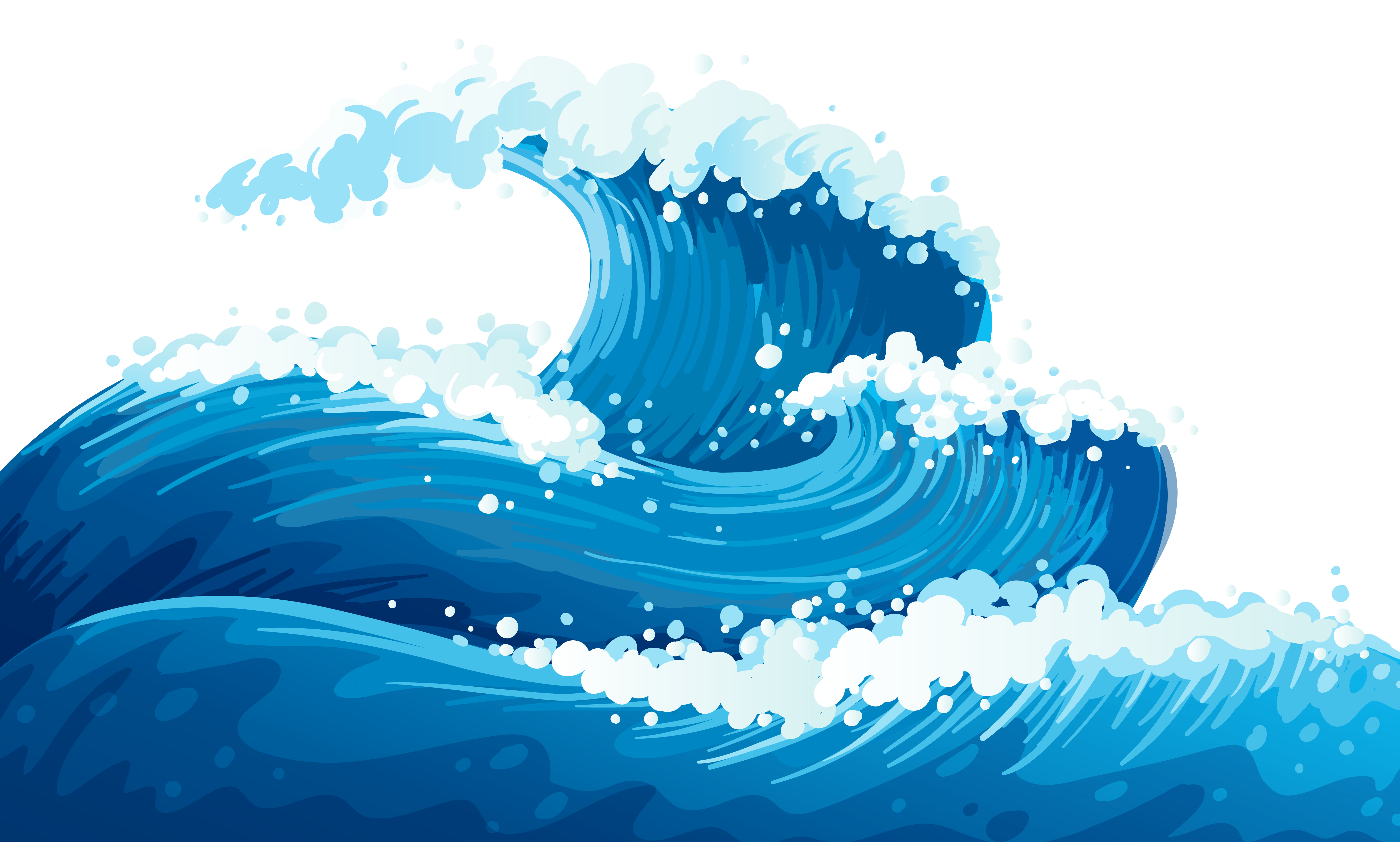 Ocean waves clip art vectors 