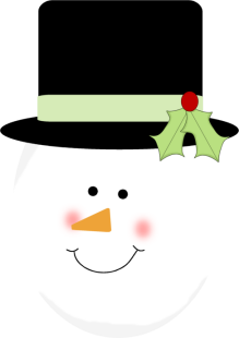 CHRISTMAS SNOWMAN HAT CLIP AR