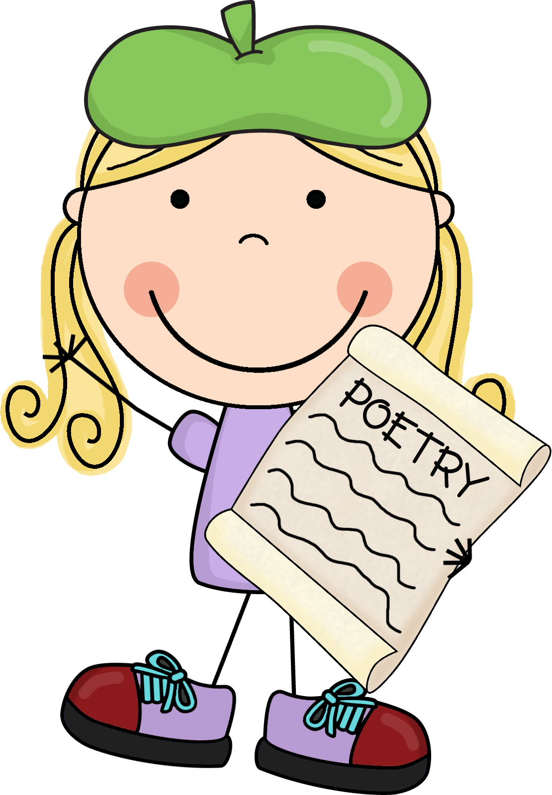 Poetry Book Sign Clip Art. po - Poetry Clip Art
