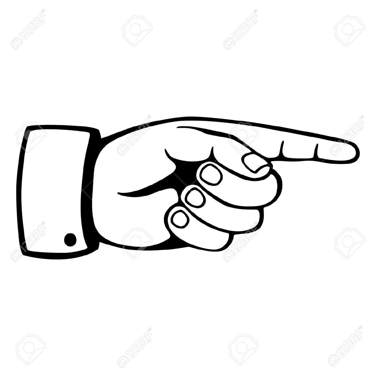 Pointing Hand Clipart #1 - Hand Pointing Clipart